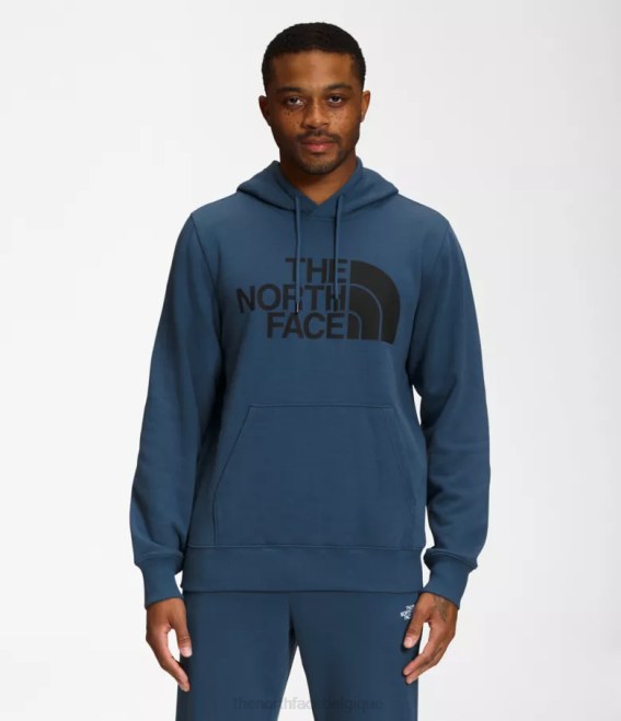 bleu ombragé/noir tnf Hommes The North Face sweat à capuche demi-dôme 62XR110