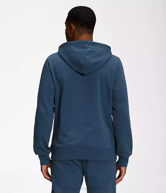 bleu ombragé/noir tnf Hommes The North Face sweat à capuche demi-dôme 62XR110