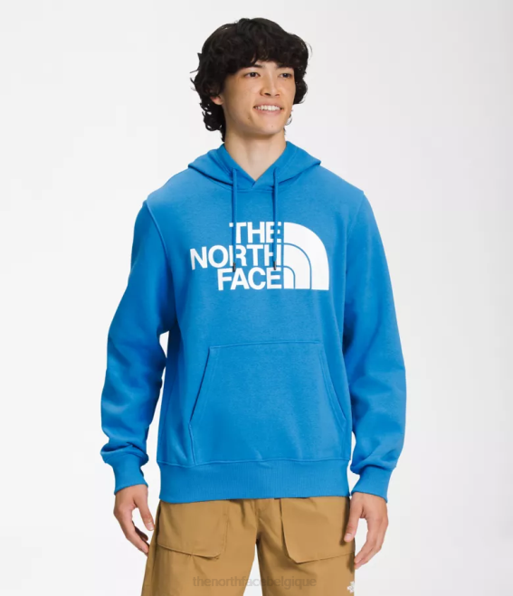 bleu super sonic/blanc tnf Hommes The North Face sweat à capuche demi-dôme 62XR107