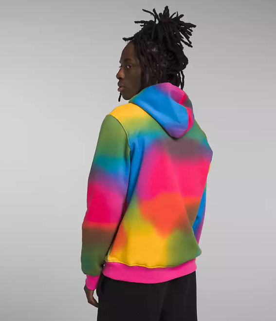 imprimé dégradé bleu super sonique Hommes The North Face sweat à capuche imprimé 62XR654