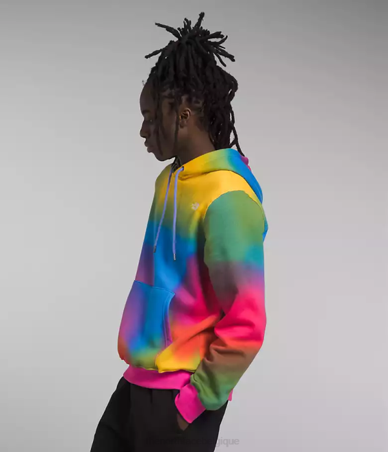 imprimé dégradé bleu super sonique Hommes The North Face sweat à capuche imprimé 62XR654