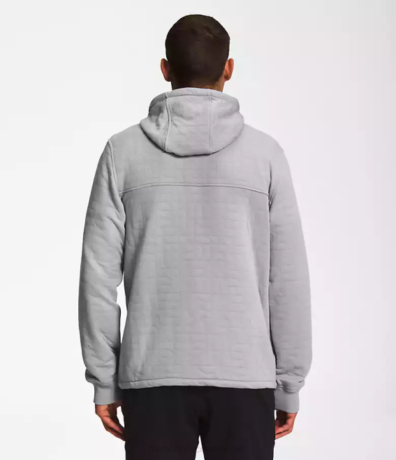 mélanger gris blanc chiné Hommes The North Face longs Peak - sweat à capuche matelassé et entièrement zippé 62XR653