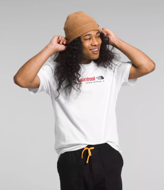 tnf blanc/montréal Hommes The North Face t-shirt de ville à manches courtes 62XR1070