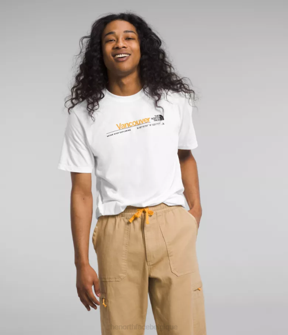 tnf blanc/vancouver Hommes The North Face t-shirt de ville à manches courtes 62XR1071