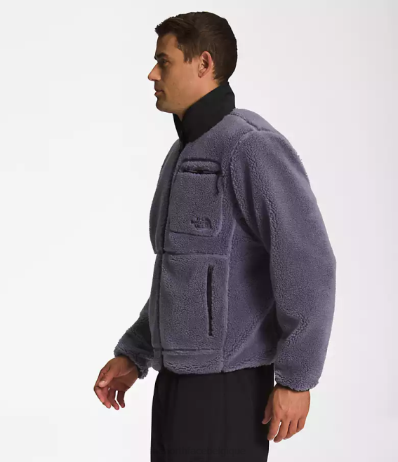 ardoise lunaire Hommes The North Face veste zippée à poils extrêmes 62XR547