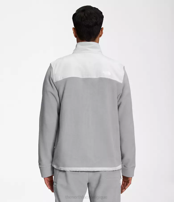 gris fondu/gris étain Hommes The North Face veste alpine polartec 200 entièrement zippée 62XR540