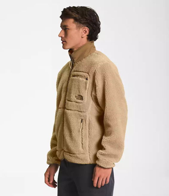 kaki pierre/marron utilitaire Hommes The North Face veste zippée à poils extrêmes 62XR548