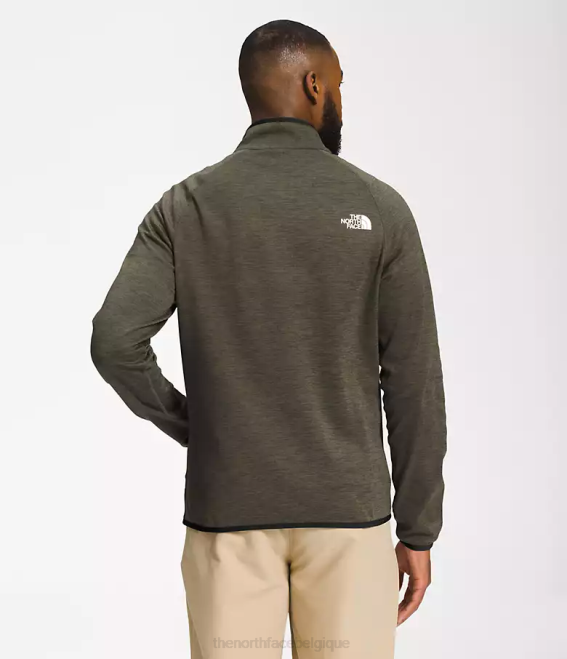 nouveau vert taupe chiné Hommes The North Face Canyonlands à fermeture éclair intégrale 62XR954