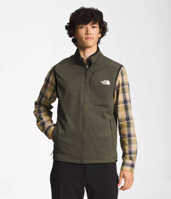 nouveau vert taupe chiné Hommes The North Face gilet canyonlands 62XR98