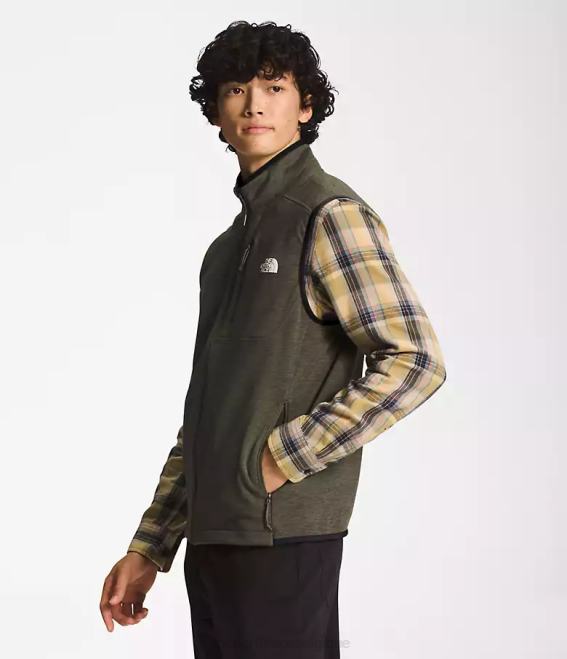 nouveau vert taupe chiné Hommes The North Face gilet canyonlands 62XR98