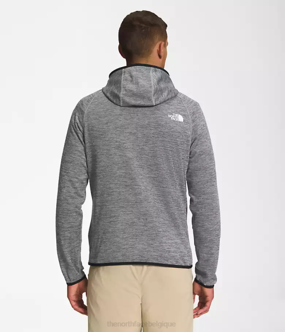 tnf gris moyen chiné Hommes The North Face sweat à capuche canyonlands 62XR922