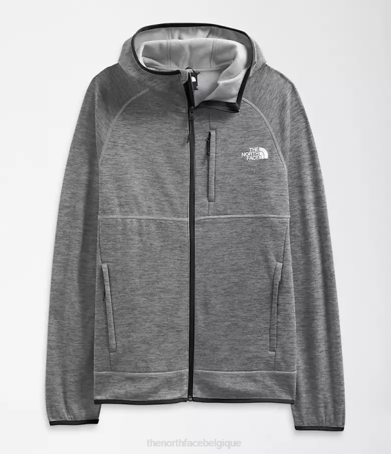 tnf gris moyen chiné Hommes The North Face sweat à capuche canyonlands 62XR922