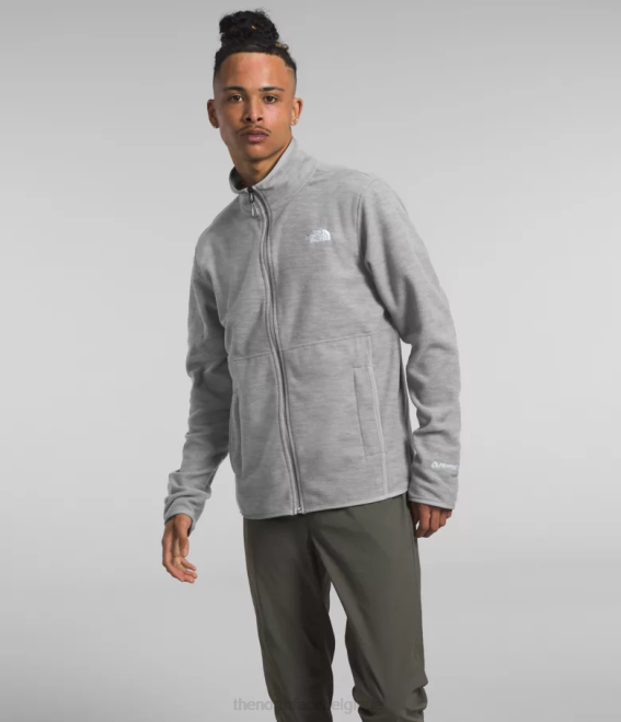 tnf gris moyen chiné Hommes The North Face veste alpine polartec 100 62XR16