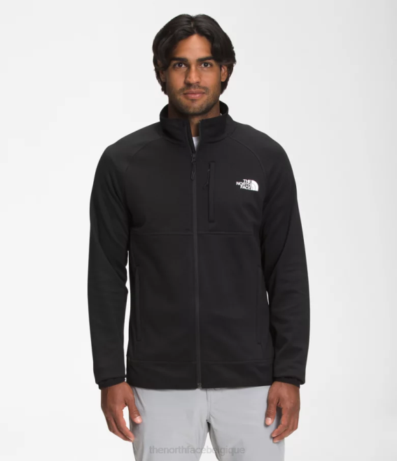 tnf noir Hommes The North Face Canyonlands à fermeture éclair intégrale 62XR951