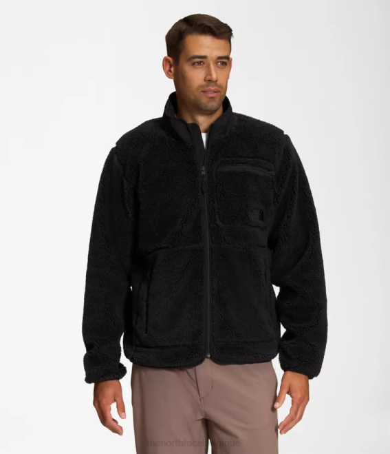 tnf noir Hommes The North Face veste zippée à poils extrêmes 62XR546