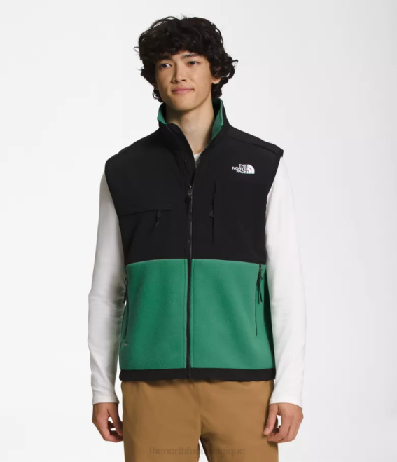 vert herbe profonde Hommes The North Face gilet denali 62XR601