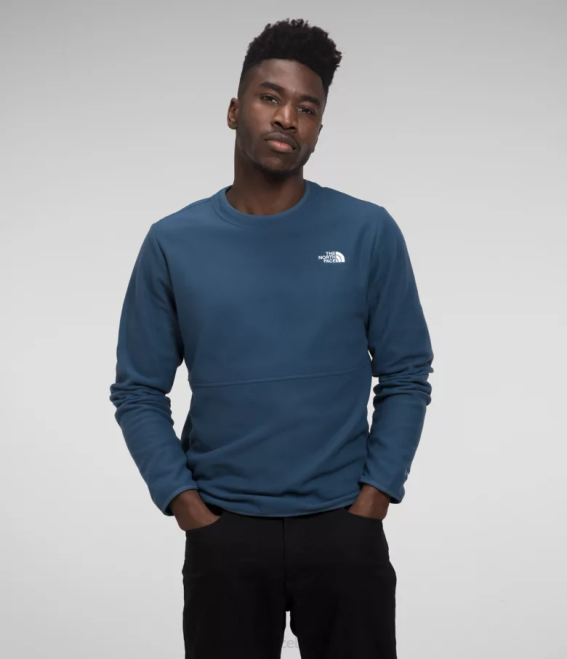 bleu ombragé Hommes The North Face équipage alpin polartec 100 62XR206