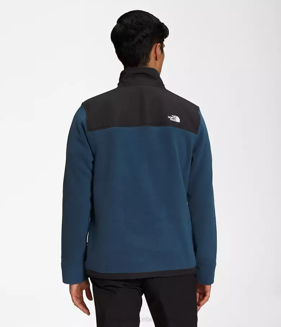 bleu ombragé/noir tnf Hommes The North Face alpine polartec 200 -zip 62XR356