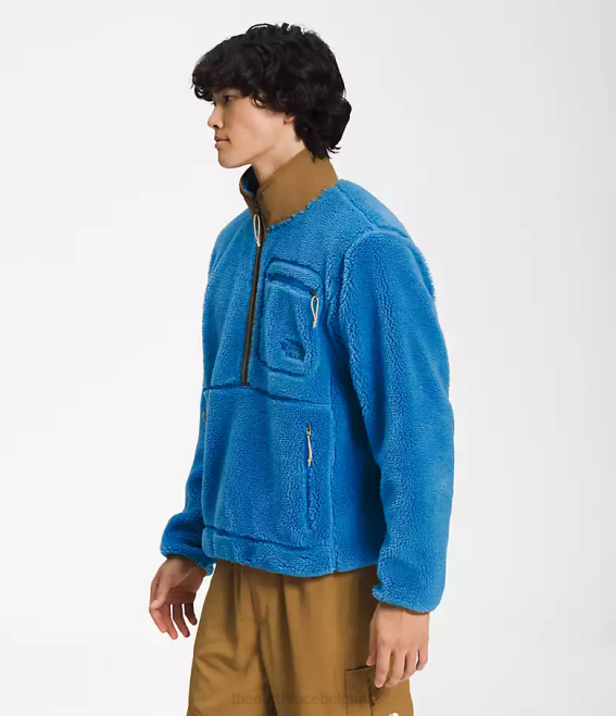 bleu super sonic/marron utilitaire Hommes The North Face pull à poils extrêmes 62XR121