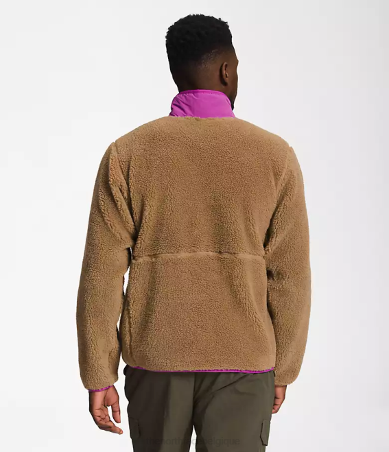 fleur de cactus utilitaire marron/violet Hommes The North Face pull à poils extrêmes 62XR122