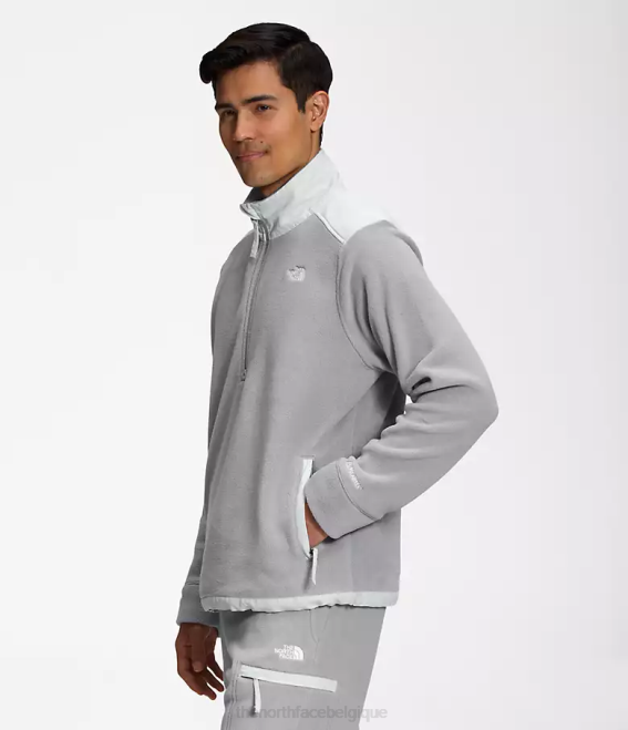 gris fondu/gris étain Hommes The North Face alpine polartec 200 -zip 62XR357