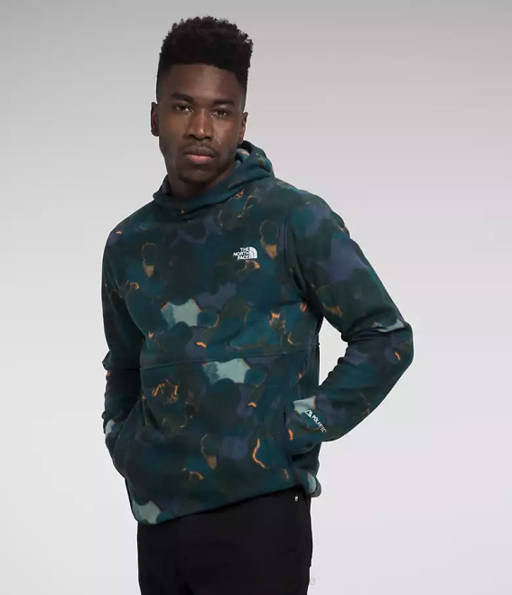 imprimé texturé camouflage Summit Navy Hommes The North Face pull alpin polartec 100 62XR116
