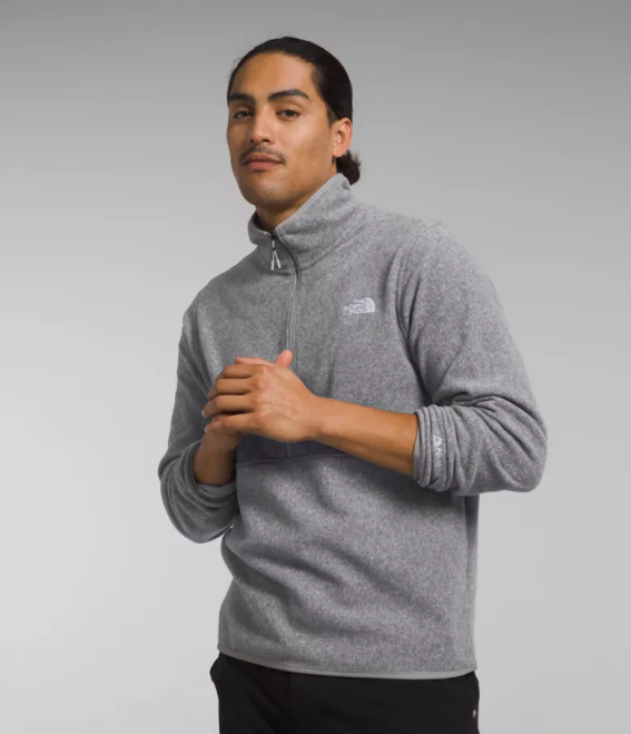 tnf gris moyen chiné Hommes The North Face alpine polartec 100 -zip 62XR777
