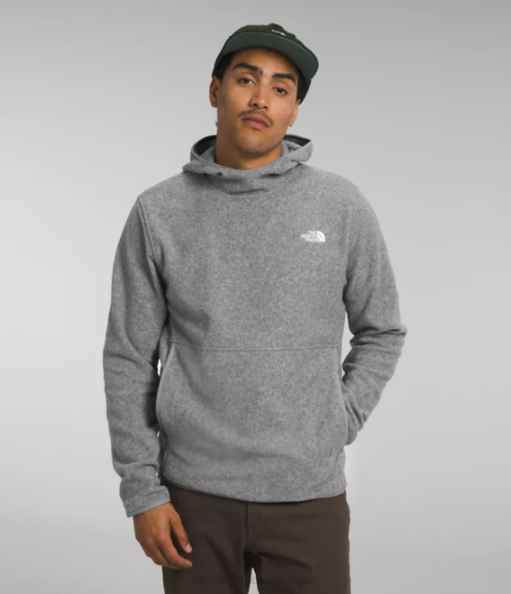 tnf gris moyen chiné Hommes The North Face pull alpin polartec 100 62XR117