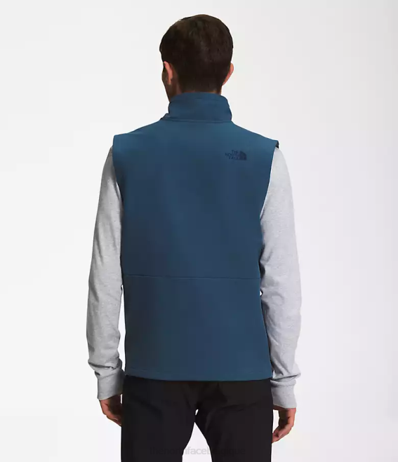 bleu ombragé chiné foncé Hommes The North Face gilet softshell camden 62XR645