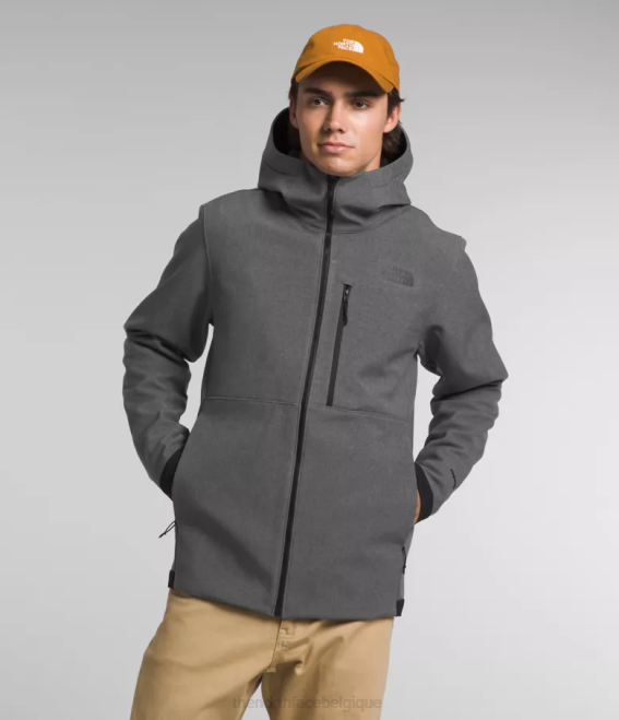 tnf gris foncé chiné Hommes The North Face sweat à capuche apex bionic 3 62XR995