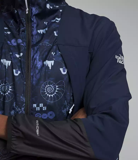 Summit Navy Nature Remix Imprimé/Summit Navy Hommes The North Face veste coupe-vent trailwear 62XR344