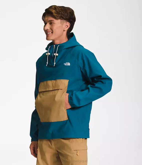 bleu corail/marron utilitaire Hommes The North Face pull classe v 62XR594