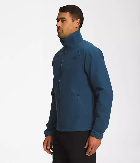 bleu ombragé chiné foncé Hommes The North Face veste softshell camden 62XR481