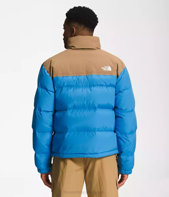 bleu super sonic/marron utilitaire Hommes The North Face 92 nuptse hi-tek low-fi 62XR828