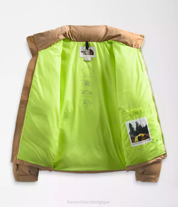 bleu super sonic/marron utilitaire Hommes The North Face 92 nuptse hi-tek low-fi 62XR828
