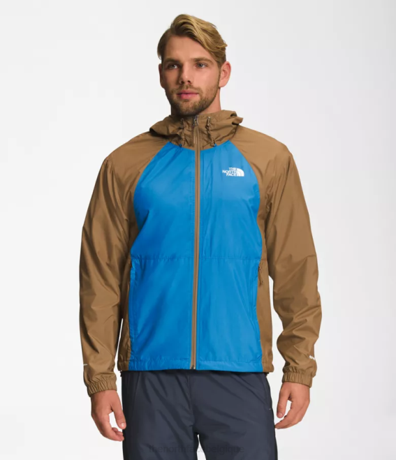 bleu super sonic/marron utilitaire Hommes The North Face veste hydrénaline 2000 62XR101