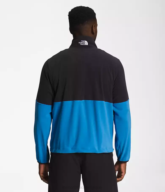 bleu super sonic/noir tnf Hommes The North Face tnf polartec 100 zip intégral 62XR484