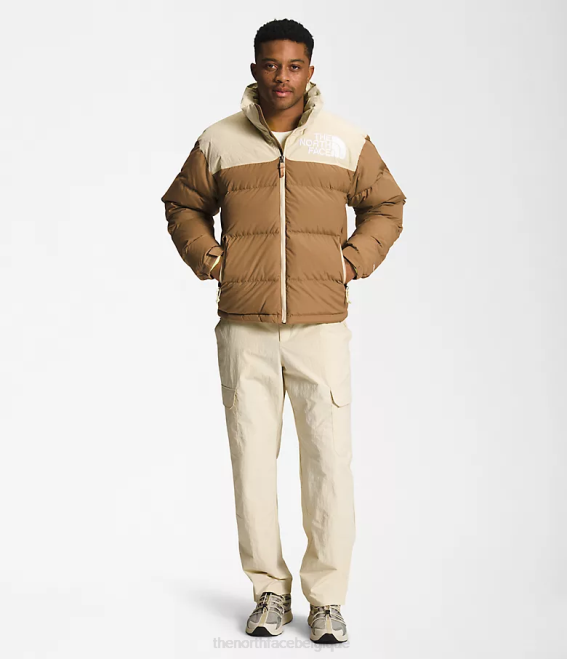 brun utilitaire/gravier Hommes The North Face 92 nuptse hi-tek low-fi 62XR827