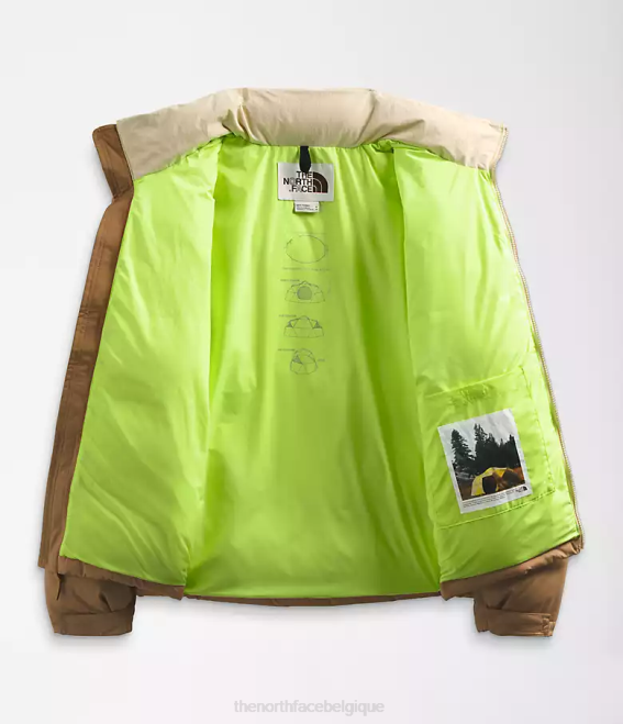 brun utilitaire/gravier Hommes The North Face 92 nuptse hi-tek low-fi 62XR827