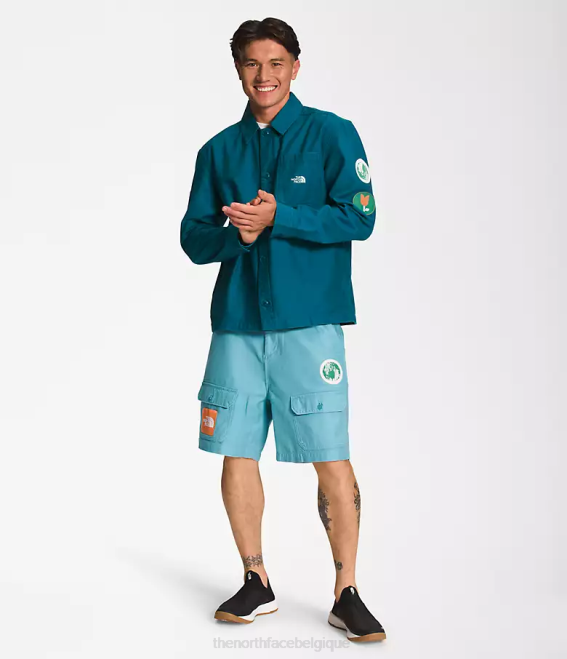 corail bleu Hommes The North Face cabane de la vallée 62XR11
