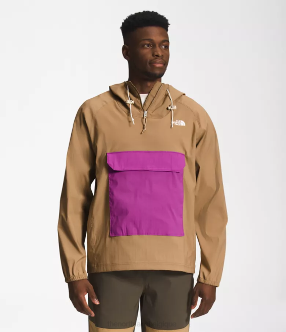 fleur de cactus utilitaire marron/violet Hommes The North Face pull classe v 62XR595