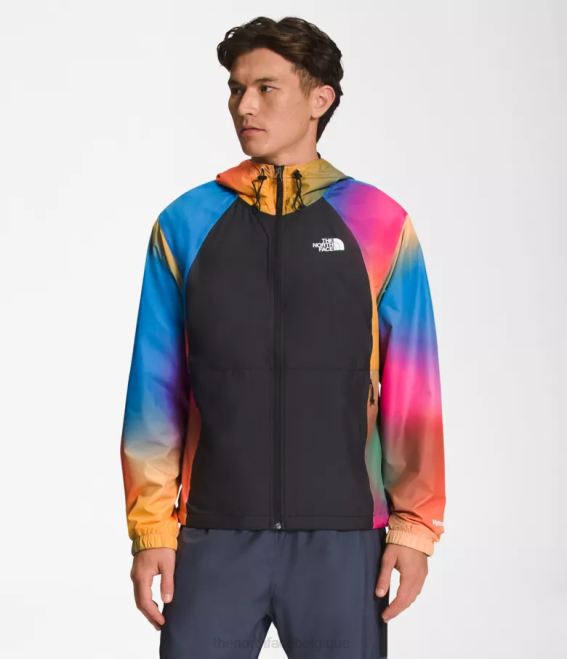 imprimé dégradé bleu super sonique Hommes The North Face veste hydrénaline 2000 62XR103