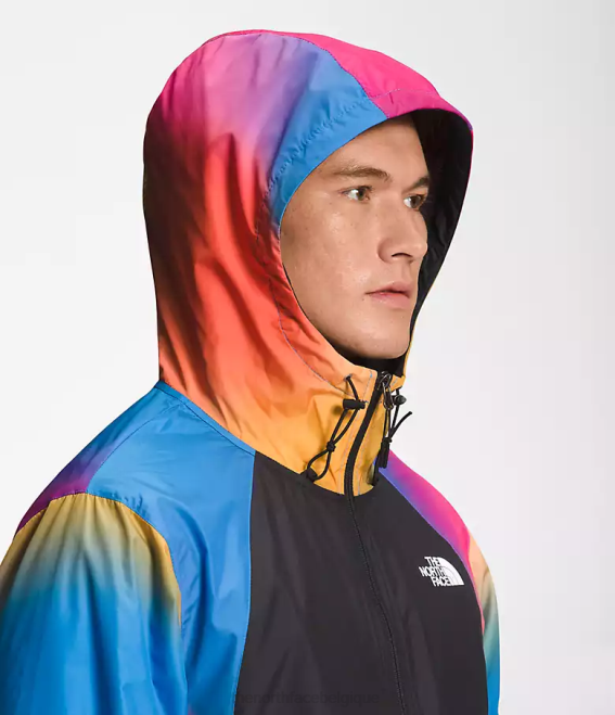 imprimé dégradé bleu super sonique Hommes The North Face veste hydrénaline 2000 62XR103
