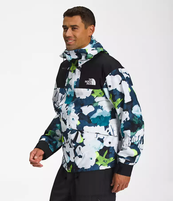 imprimé floral abstrait marine smmt Hommes The North Face veste de montagne rétro 86 62XR1293