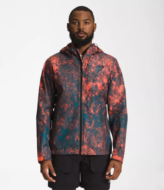 imprimé hyper rock orange rétro Hommes The North Face veste alta vista 62XR1252