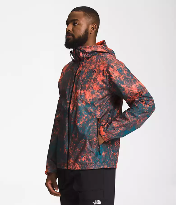 imprimé hyper rock orange rétro Hommes The North Face veste alta vista 62XR1252