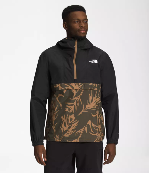 imprimé pinceau tnf noir/marron utilitaire Hommes The North Face anorak antora 62XR700 - Cliquez sur l'image pour la fermer