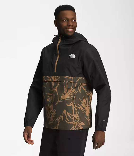 imprimé pinceau tnf noir/marron utilitaire Hommes The North Face anorak antora 62XR700