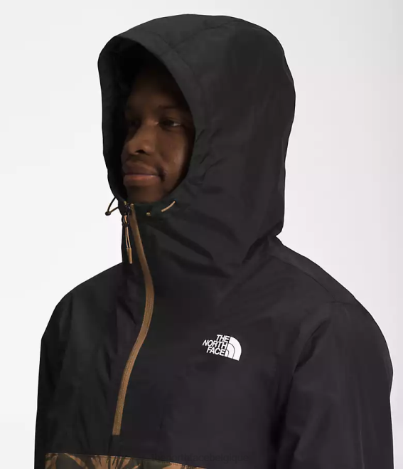 imprimé pinceau tnf noir/marron utilitaire Hommes The North Face anorak antora 62XR700