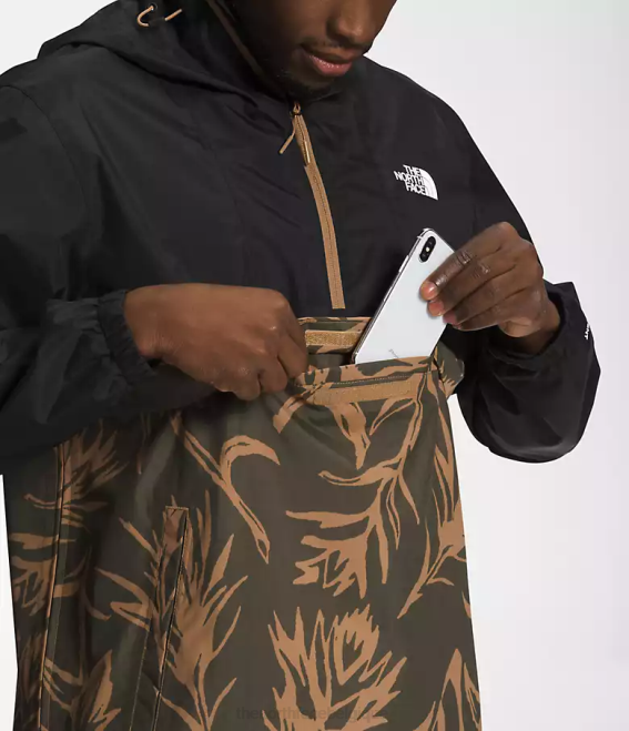 imprimé pinceau tnf noir/marron utilitaire Hommes The North Face anorak antora 62XR700